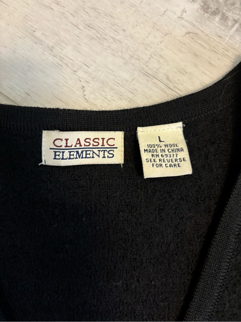 Vintage Claasic Elements Embroidered Wool Sweater Vest Cottagecore Boho Size L - Picture 8 of 10
